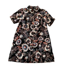 Who What Wear Button Down Cotton Shirt Dress Size Small Floral Whimsy