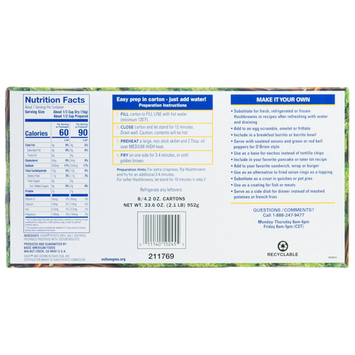 Patatas marrón hachís Idaho Spuds Golden Grill, 4,2 oz, 8 unidades - Imagen 3 de 3