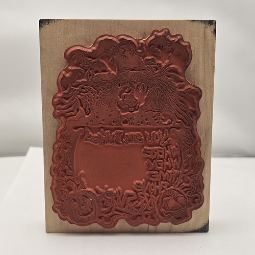 Estampillas de goma de Halloween de colección caldero de brujas invitación y libro de hechizos de bruja asesinada - Imagen 3 de 7