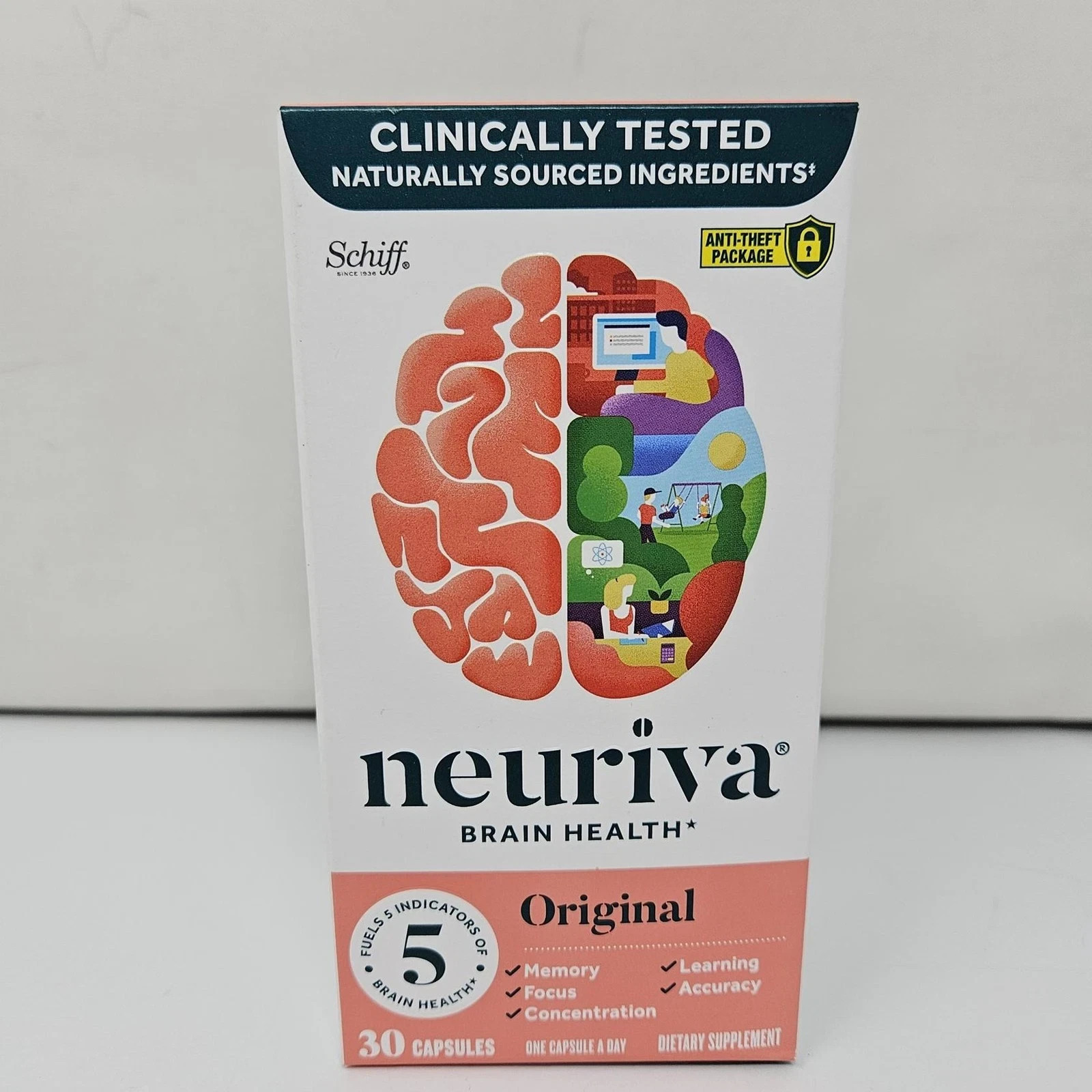 NEURIVA Brain Health Supplement, Memory, Focus, & More 30 Caps Expires 05/26+