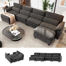6 Seat Comfy Modular Sofa Couch for Living Room, Modern U Shaped Sectional Sofa
