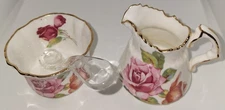 Vintage Hammersley & Co. Open Sugar & Creamer w/Gold Trim #133 ~ Beautiful
