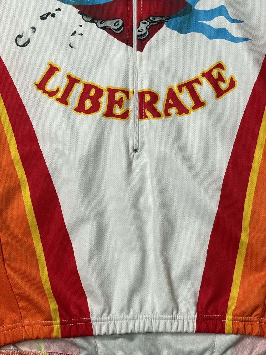 Vintage Cannondale Cycling Jersey Saeco Liberate Unchained Full