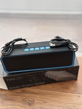 Portable Wireless Bluetooth Speaker Blue and Black Colour