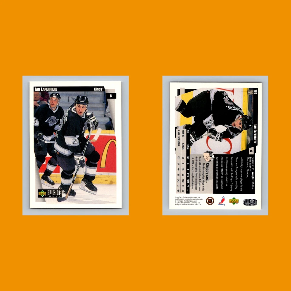 Ian Laperriere #120 1997-98 Collectors Choice Los Angeles Kings Hockey Card NHL - Image 3 of 3