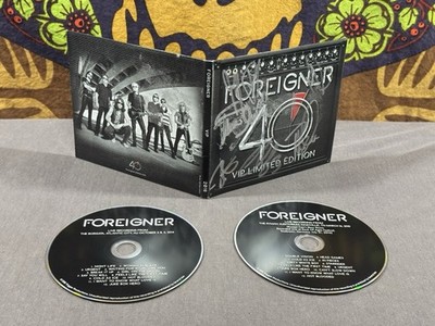 Foreigner  Band Signed 40 VIP limited edition  CD Autographed (SMUDGED)