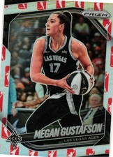 2025 Panini Prizm WNBA #49 Megan Gustafson WNBA Logo Prizms