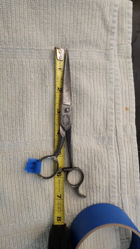Vintage Elmer Kirkle EZ Grip Barber Shears 7” Germany Patent Applied