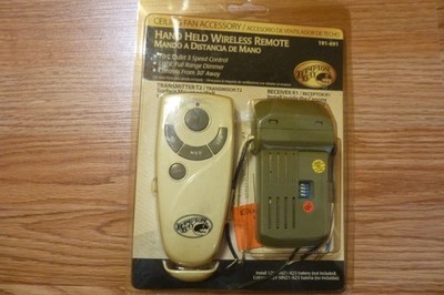 Hampton Bay Hand Held Wireless Remote 191-691 Transmitter Receiver Ceiling Fan