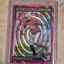 Panini 2024 Score Leonard Taylor III Rookie #396 Ellipse /299 Jets Football