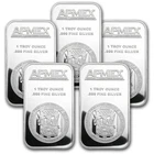 1 oz Silver Bar (lot of 5) By APMEX .999 Fine