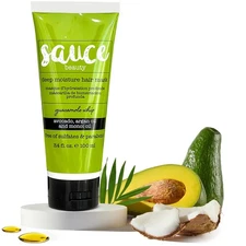 	SAUCE BEAUTY Deep Conditioning Hair Mask 3.4 Fl Oz Guacamole Whip Hair Mask	