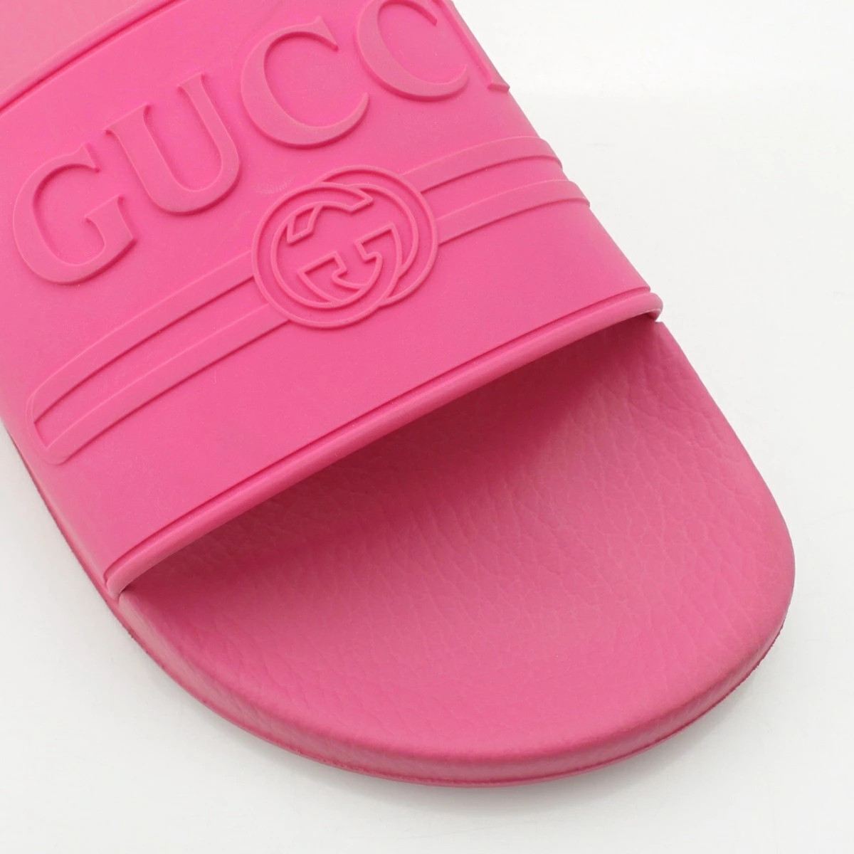 GUCCI Rubber Logo Sandals Pink thumbnail 6