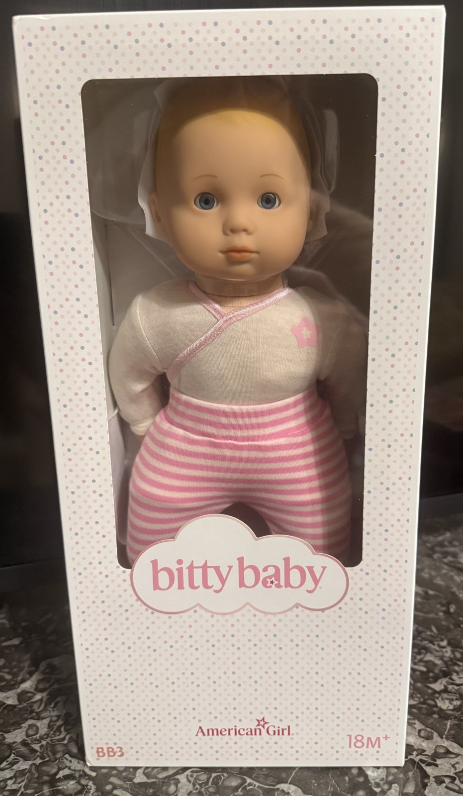Детская кукла American Girl Bitty Baby Doll BB3 15" Light Skin Blonde Hair