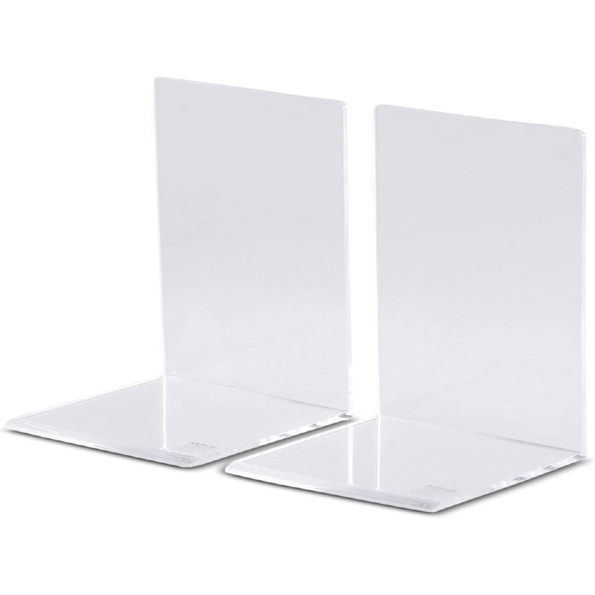 Serre-livres en acrylique transparent Maul 10x8x10 cm lot de 6