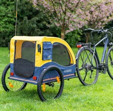 2 in 1 Hundeanhänger Fahrradanhänger Jogger Fahne Windvorhang für Hunde 