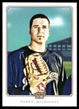 Manny Parra 2010 Topps 206 #267 Brewers MLB READ FREE SHIPPING AutographDen
