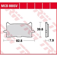 TRW Bremsbelag (FüR: Honda CB 300 R ABS Neo Sports Cafe NC55 18-24 Vorne )