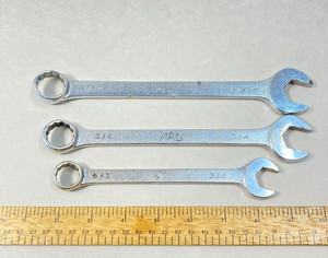 Mac Tools Combination Wrench Set 3 Pc 13/16" 3/4" 5/8" 6 Point CW Series USA