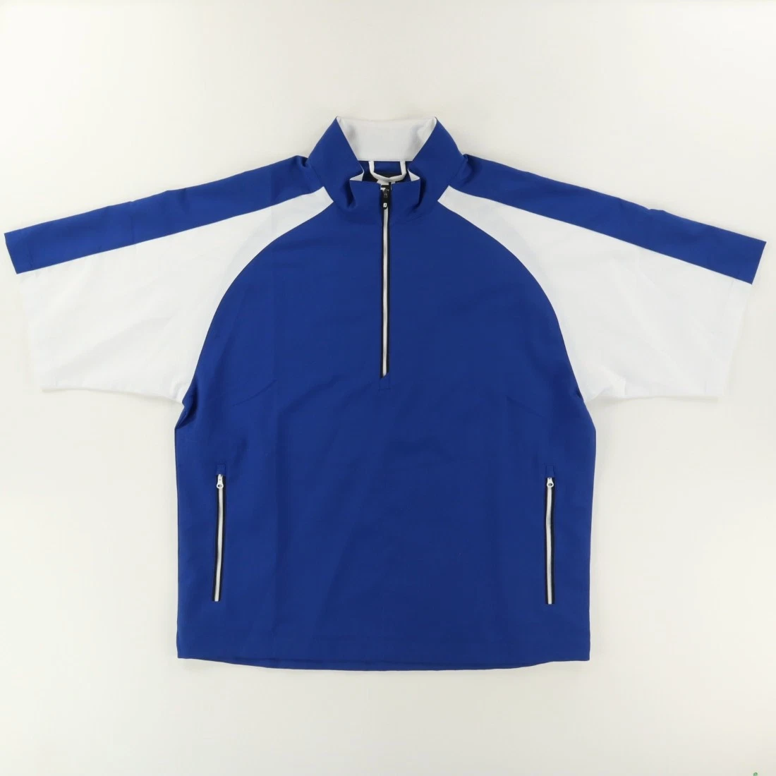Footjoy 1/2 Zip S/S Windbreaker Colorblock Pullover Blue Men's L