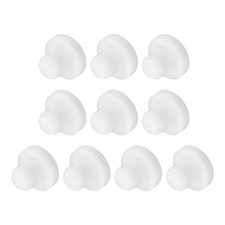 10PCS Silicone Plugs, 2/5in Salt Shakers Solid Sealing Stopper, White