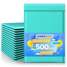 500pc Large Bubble Mailers 10.5x16 Padded Envelopes 10.5x15 Poly Bubble Bag Teal