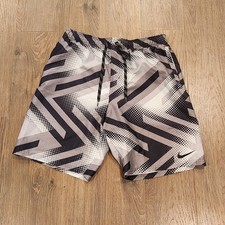 Nike Swimwear Men s Lined Board Shorts Trunks - Geometric Pattern - EUC