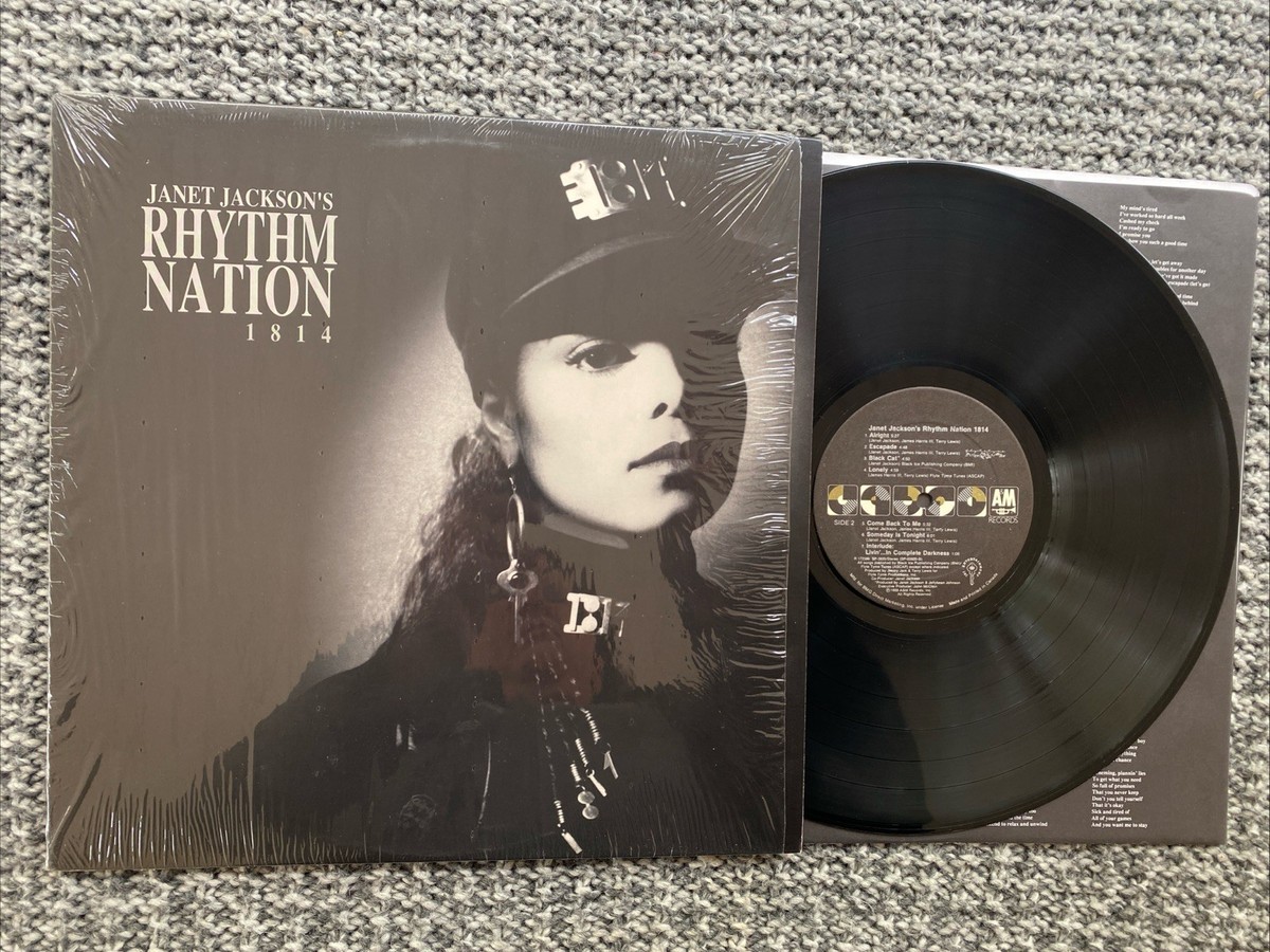 Janet Jackson Lp Rhythm Nation 1814 1989 N. M In Shrink Original
