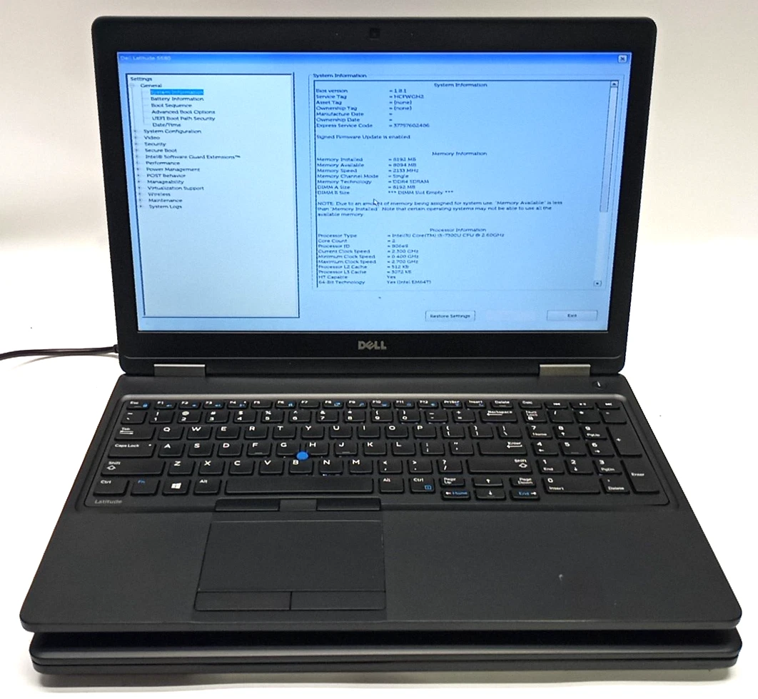 Dell Intel Core i5 7th Gen. PC Laptops & Netbooks 15-15.9 in