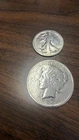 Walking Liberty & Peace Dollar!! 90% Fine Silver Worn Smooth But Nice Coins