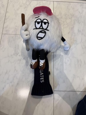 Pearly Gates Ball-Kun Plush Headcover Black & White Used Novelty Golf Club