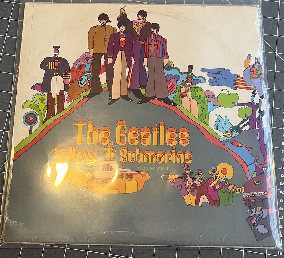 THE BEATLES yellow submarine LP EX/VG+, PCS 7070, vinyl, album, uk