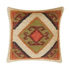 Vintage Jute Kilim Throw Pillow Cover – Navajo Southwestern Cushion Cover, Boho