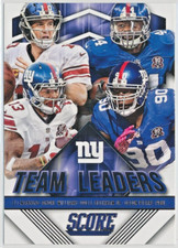 2015 Panini Score Football - Eli Manning - New York Giants - Team Leaders - #7