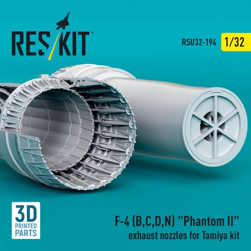 F-4 B, C, D, N Phantom II exhaust nozzles for Tamiya kit 1/32 Reskit RSU32-0194 - Picture 2 of 3