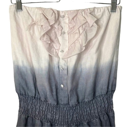 Young Fabulous & Broke YFB Overall Damen Ombre trägerlos gerüschelt grau Größe XS - Bild 2 von 10