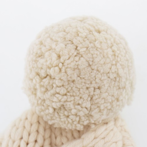 CHANEL Sports Line Used Knit Hat Beige Cashmere 100% Made in Scotland #BU496 S - Picture 5 of 11