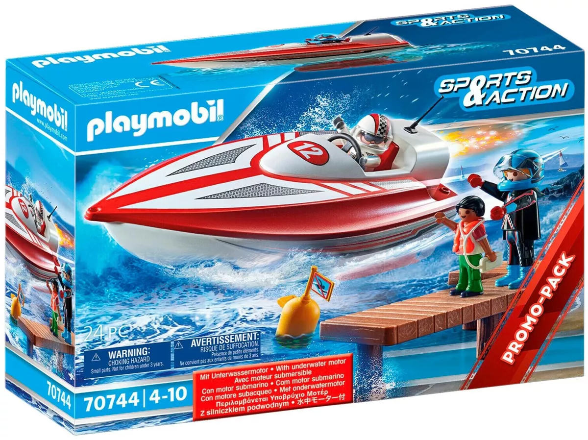 Playmobil Sports&Action Bateau avec moteur submersible 70744