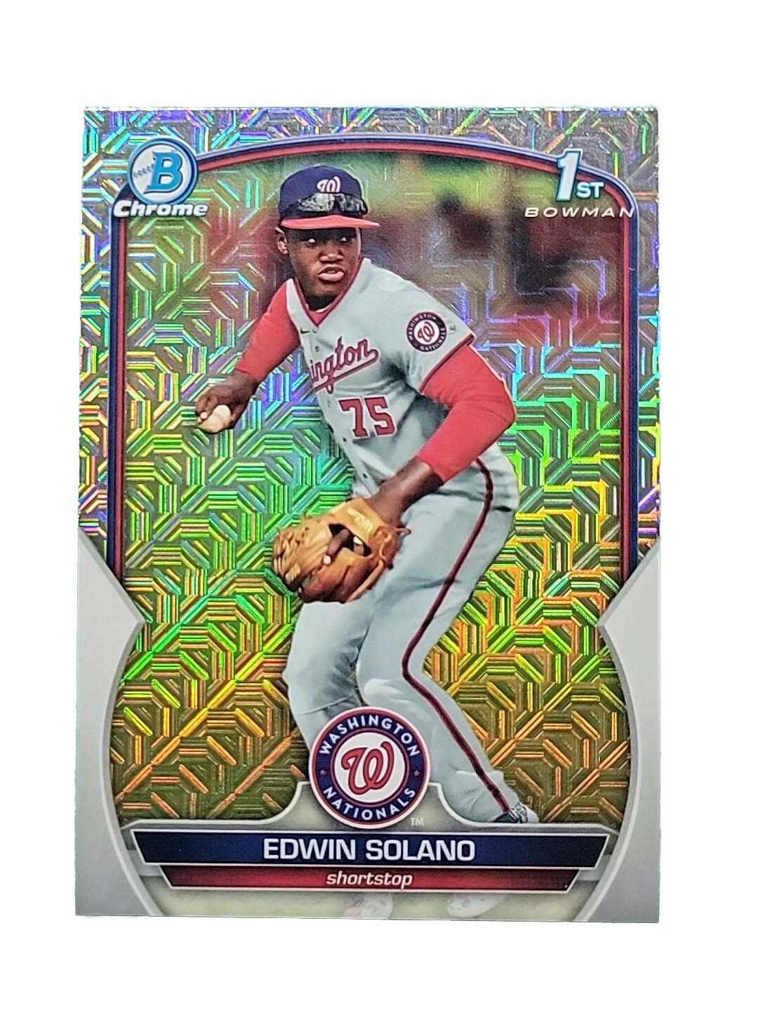 Edwin Solano 1st 2023 Bowman Chrome Mojo Refractor Nationals #BCP-169 ...