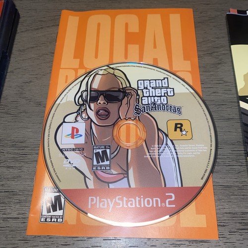 Grand Theft Auto San Andreas PlayStation 2 W/ Map And Manual Clean Disc Tested!! - Picture 4 of 13