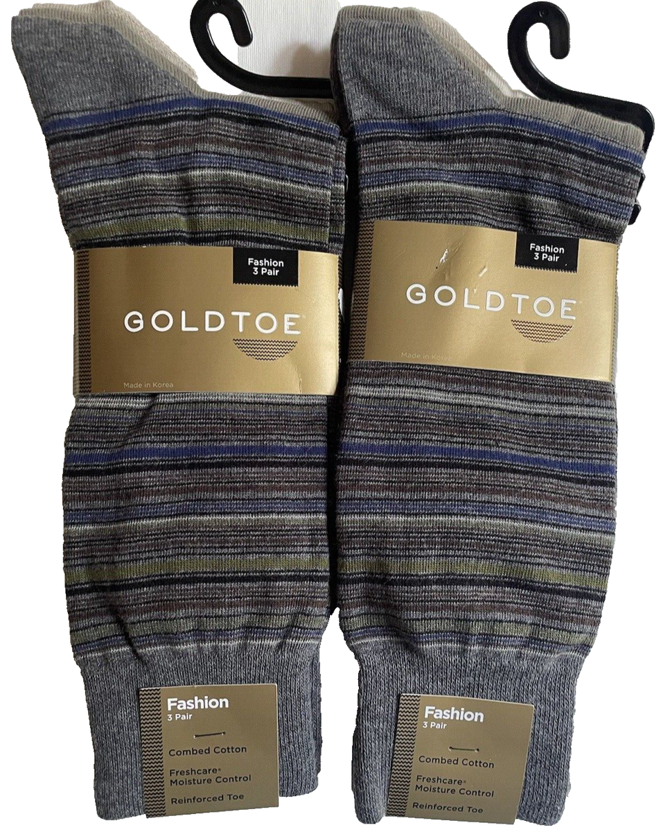 Gold Toe Wellness Comfort Top Crew Sock 2PK