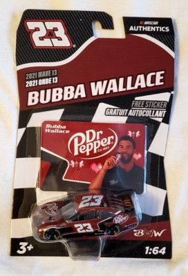 Nascar Authentics #23 Bubba Wallace 2021 Wave 13 Dr Pepper 1:64 Scale Car