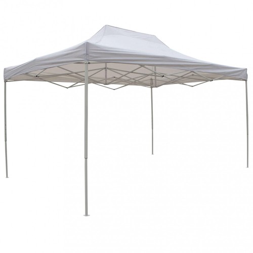 Gazebo da Giardino 3x4,5 in Poliestere e Alluminio m 3x4,5 Bianco VivaGarden - Foto 4 di 6