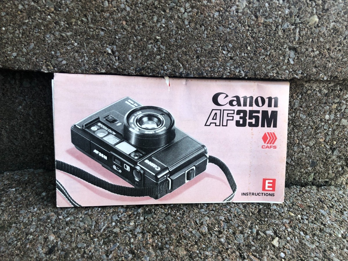 Canon Af35m Canon AF35M Camera Instructions Manual