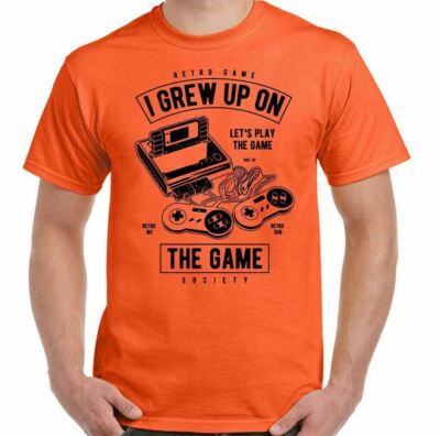 Spielen Maglietta I Grew Oben Auf The Game Herren Lustig Retro Vio Zx Auswahl PC