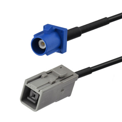 5M RG174 Koaxial Verlängerungskabel Fakra C-Stecker auf HRS GT5-1S graue Antenne