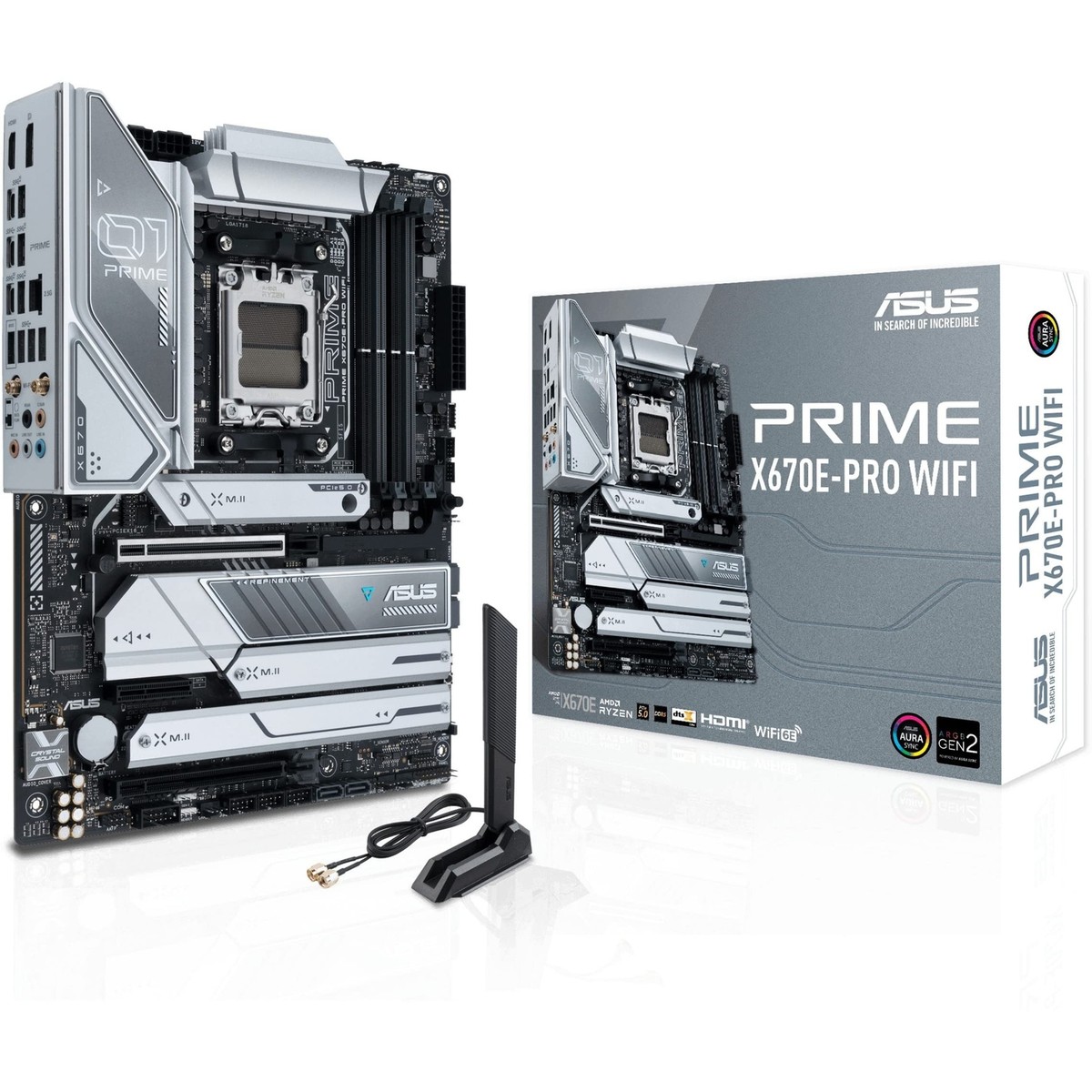 美品中古 Prime1 Desktop Ryzen™ AM5 X670 AMD WiFi X670E-PRO Prime ASUS Amazon.com: Asus(華碩) WiFi Pro X670E マザーボード