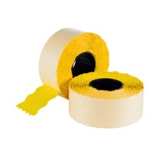 10 / 36 ROTOLI da 1500 ETICHETTE PER PREZZATRICE 16x26mm FLUO ADESIVE PERMANENTE