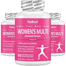 Women’s Multi 18+, Immunity, Beauty & 20+ Nutrients, 60 Vegan Capsules - Pack 3