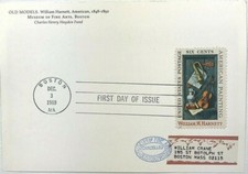 First Day Of Issue Stamp Cover 1969 William M Harnett 6 Cents American Painting